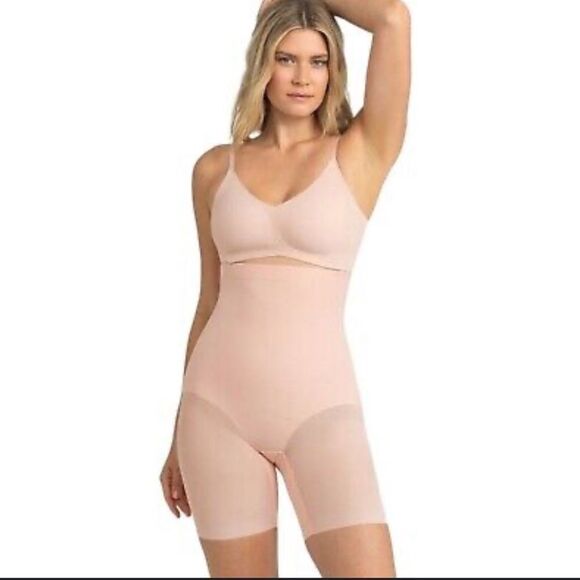 Honeylove Womens Super Power Short‎ HLSW03 Rose Tan Size 2X Shapewear No Straps - Picture 1 of 5
